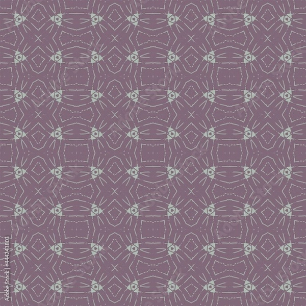 Fototapeta light seamless pattern of triangles on a lilac background