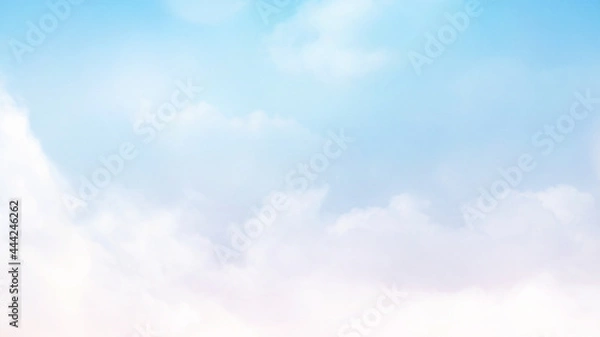 Fototapeta Blue sky with soft cloud background