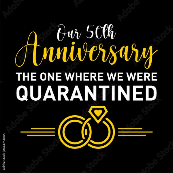 Obraz anniversary 50th quarantined