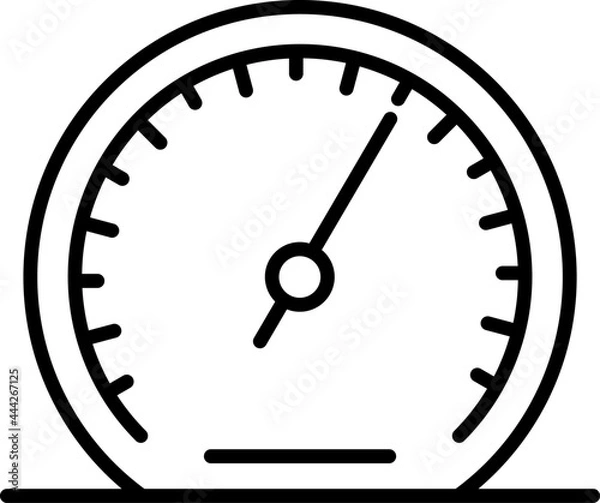 Fototapeta Barometre Outline Vector Icon Design