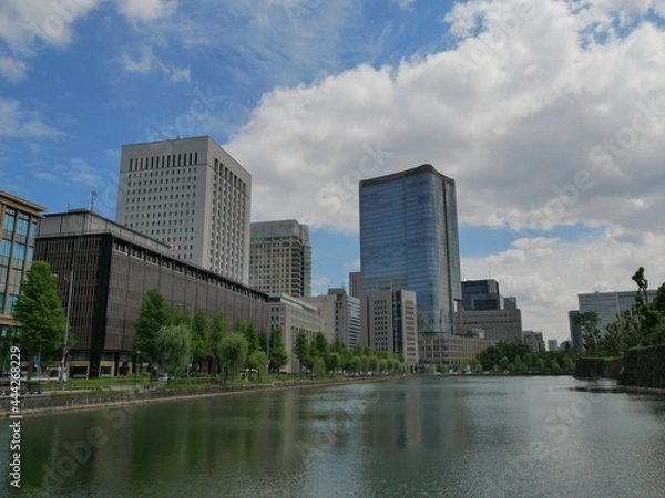 Fototapeta 皇居外苑側から見た丸の内