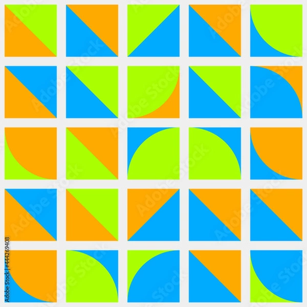 Fototapeta Abstract Geometric Pattern generative computational art illustration