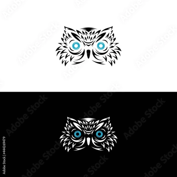 Obraz owl bird logo design vector