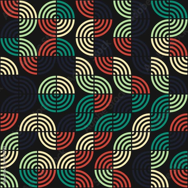 Fototapeta Abstract Geometric Pattern generative computational art illustration