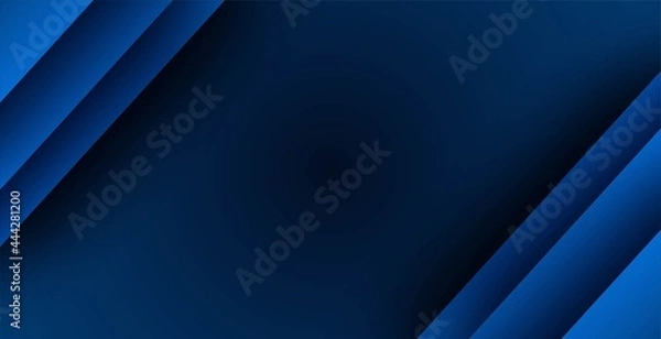 Fototapeta Abstract background. Blue background overlap layer on gradient colors. Vector