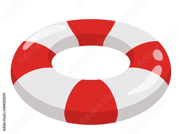 Obraz 浮き輪　夏の風物詩　アイコン　/イラスト素材