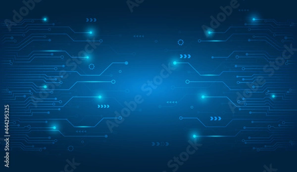 Fototapeta Abstract technology background.Connection design vector.
