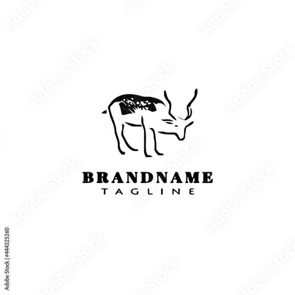Obraz cute deer logo icon design vector vector illustration