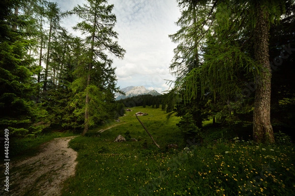 Fototapeta Hüttenwanderung