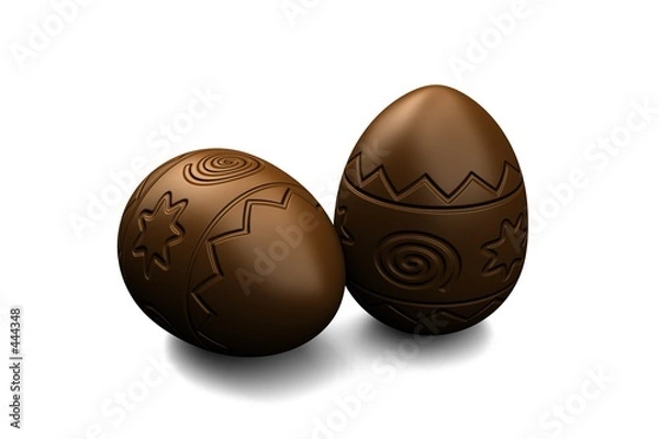 Obraz chocolate easter eggs