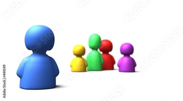 Obraz little icon team - multicoloured