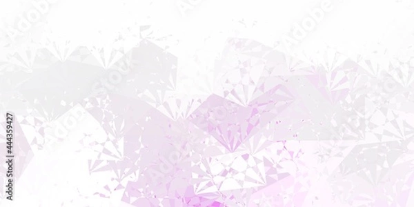 Fototapeta Light Purple vector layout with triangle forms.
