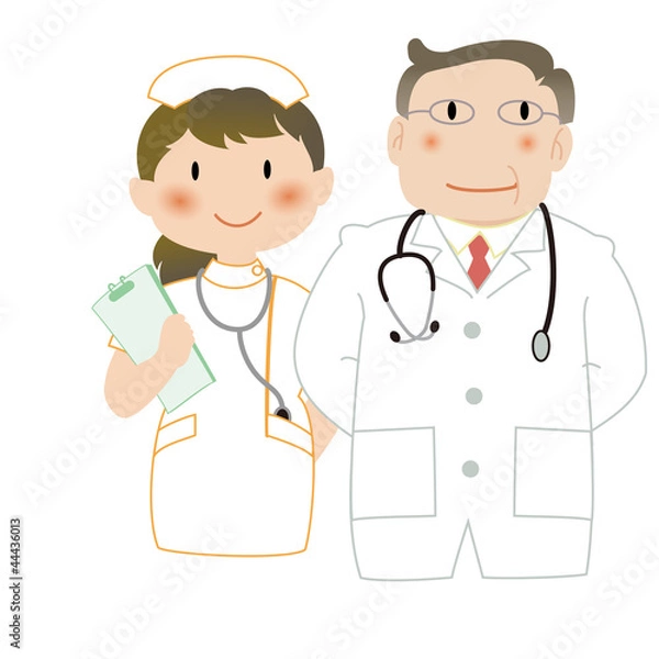 Fototapeta 医師と看護師