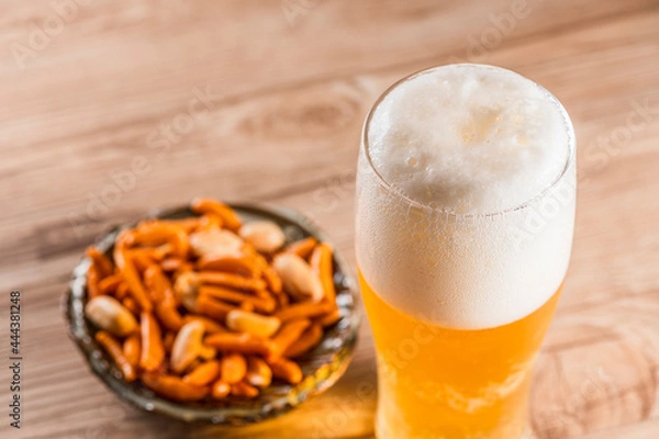 Obraz ビール　ビールとつまみ