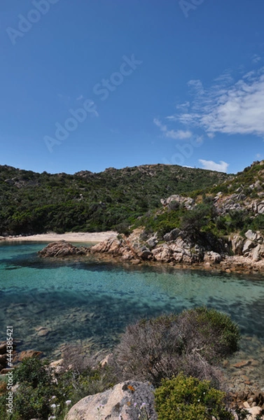 Obraz Cala Brigantina beach, little cove in Caprera island, Sardinia