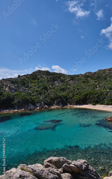 Obraz Cala Brigantina beach, little cove in Caprera island, Sardinia