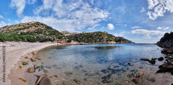 Obraz Cala Brigantina beach, little cove in Caprera island, Sardinia