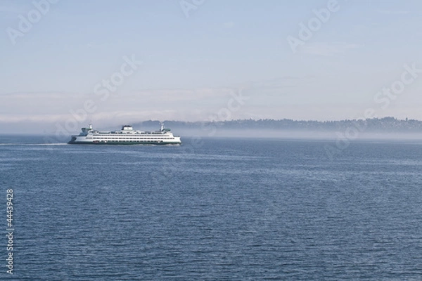 Fototapeta Ferry through the mist.