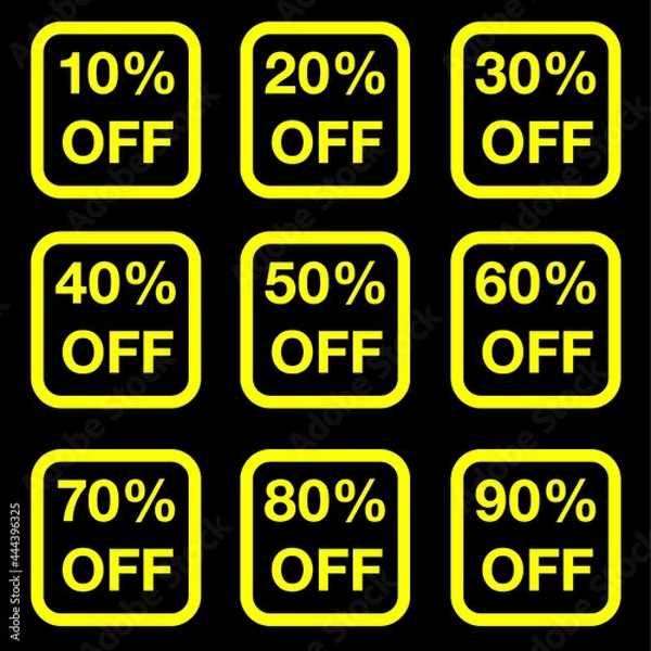 Obraz price tags discount