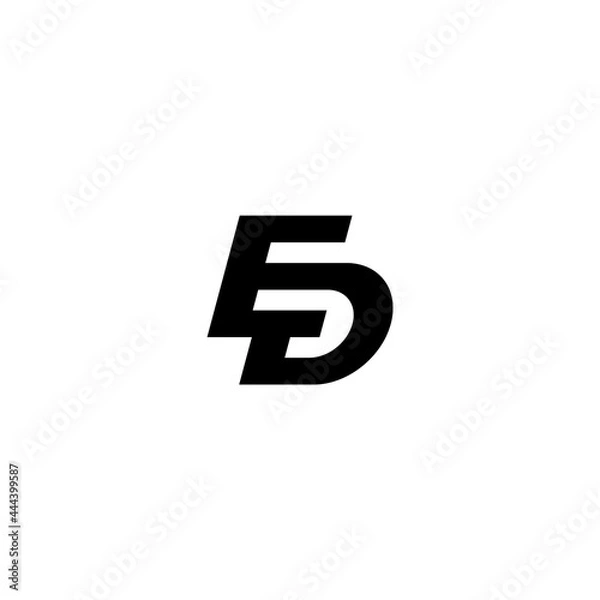 Obraz ED initial letter monogram. Business logo design.
