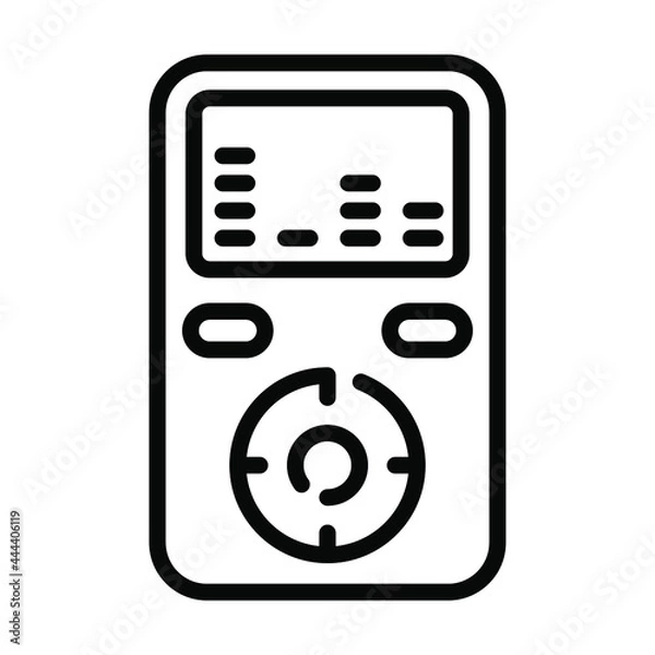 Obraz MP3 vector line Icon-  Modern style high quality vector illustration.
