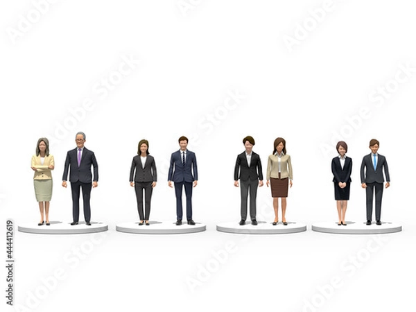 Fototapeta 世代ごとのビジネスマン