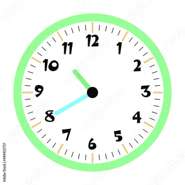Obraz Clock vector 10:40am or 10:40pm
