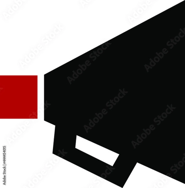 Fototapeta Megaphone icon. Vector. Flat and modern style.