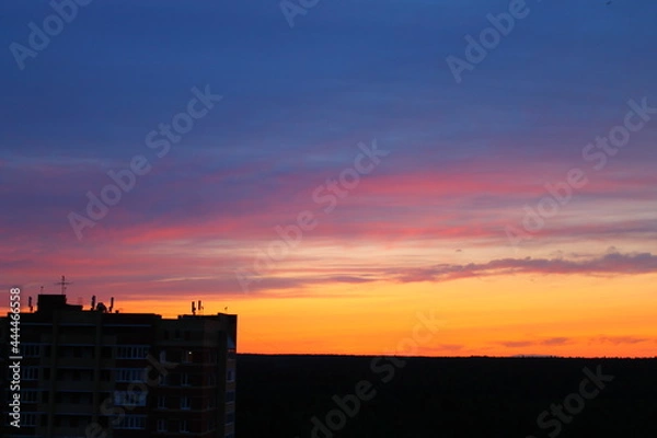 Obraz Sunset in the city