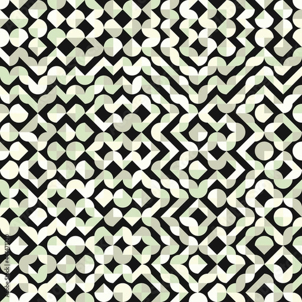 Fototapeta Abstract Geometric Pattern generative computational art illustration