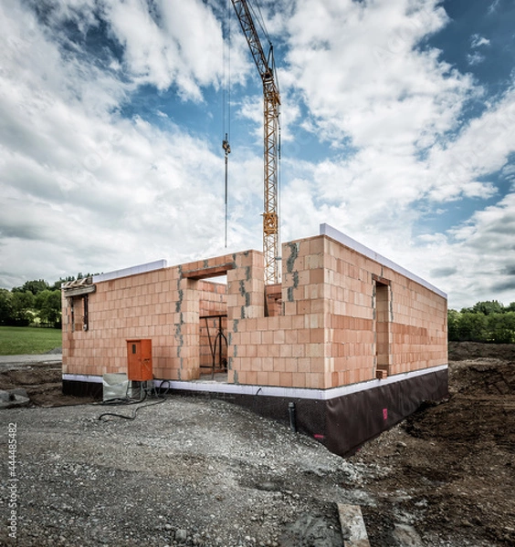 Obraz Hausbau mit Keller