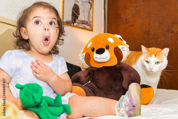 Obraz child with cat