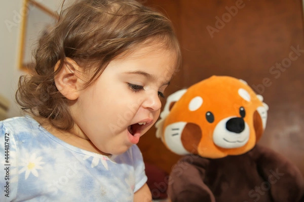 Obraz child with  bear