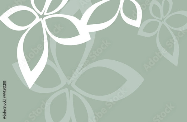 Fototapeta The abstract white pattern on gray background and texture.