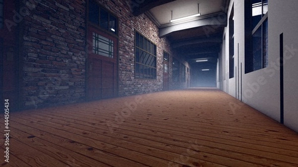 Fototapeta school at night