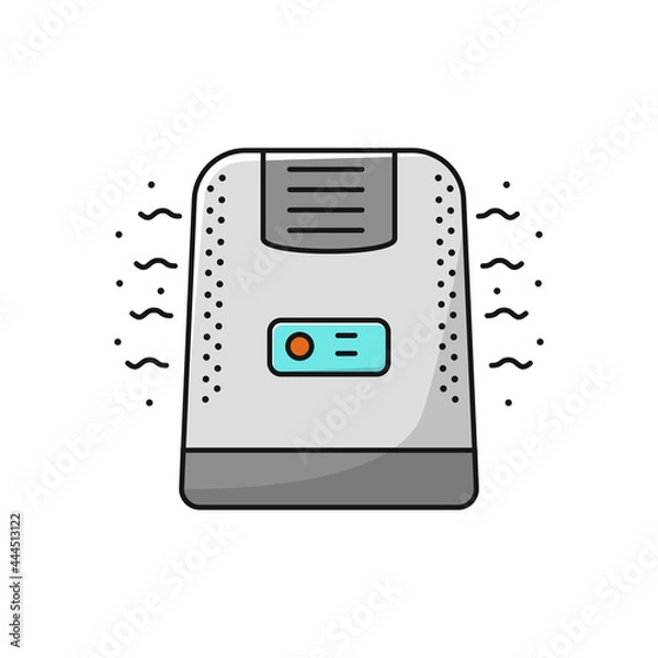 Fototapeta Air purifier vector illustration isolated on white background