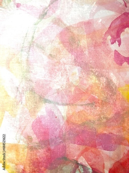 Fototapeta Aquarelle and scratches overlay Abstract background or Wallpaper 