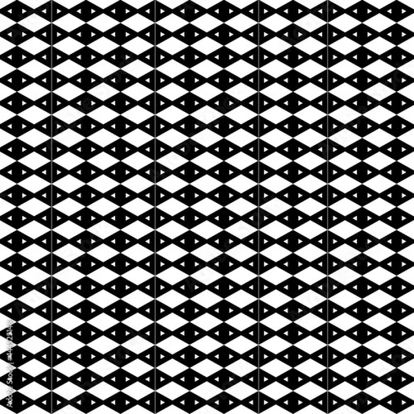 Obraz seamless pattern black and white rectangle, simple style vector