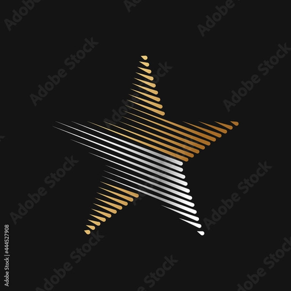 Fototapeta Abstract Star Logo icon Design Vector template. Simple and Elegant Star Logo design concept. Star Logo icon vector design template for business, branding, company, website, symbol, corporate, logo.