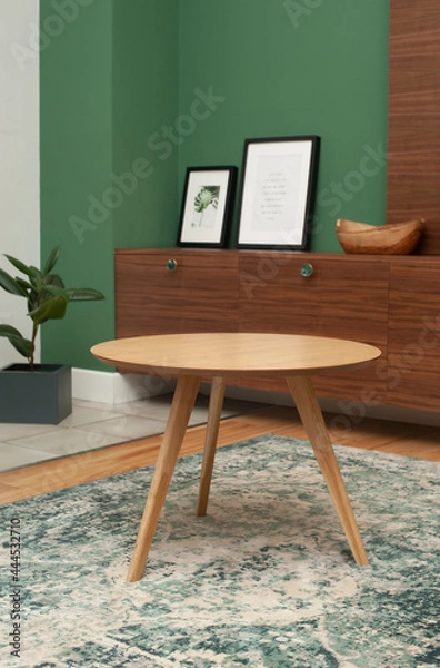 Fototapeta wooden coffe table