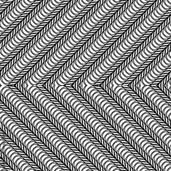Obraz Design seamless monochrome zigzag pattern