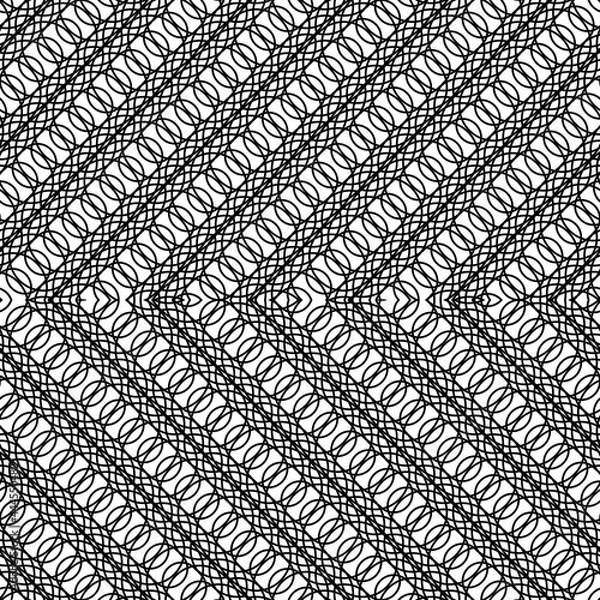 Obraz Design seamless monochrome zigzag pattern