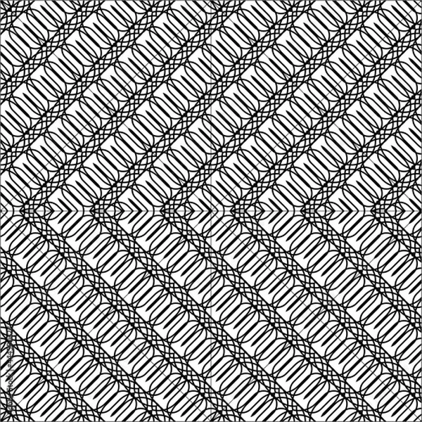 Obraz Design seamless monochrome zigzag pattern