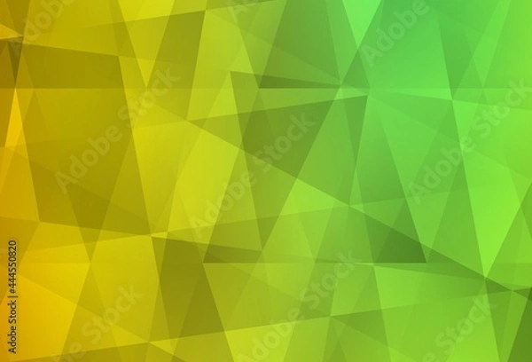 Fototapeta Light Green, Red vector polygonal pattern.