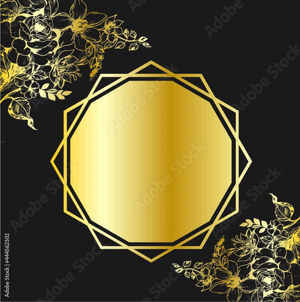 Obraz golden frame with ornament