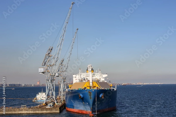 Fototapeta 停泊中の貨物船（大井埠頭・東京）