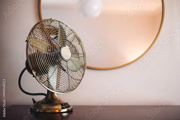 Fototapeta Vintage table fan with mirror