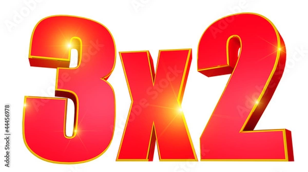 Obraz 3x2 discount with gold trim and bright stars