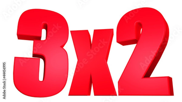 Obraz 3x2 discount isolated on white background