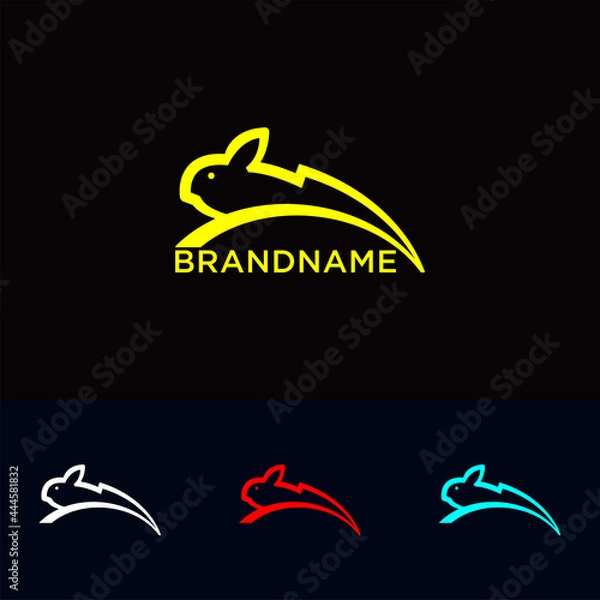 Obraz flash rabbit logo